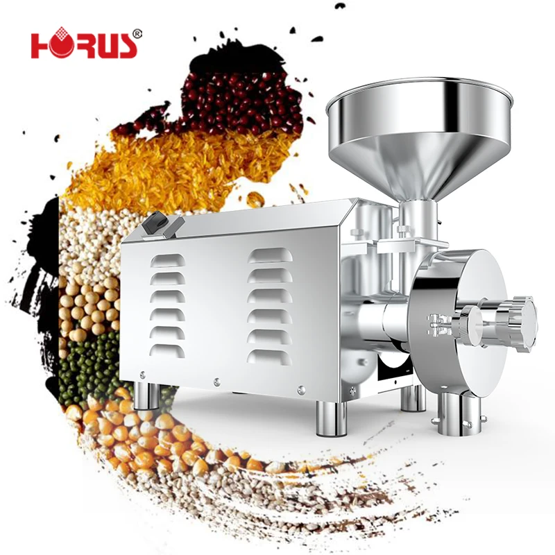 

High Quality Fine Grinder Even Powder Grinder Electric Commercial Use Flour Milling Machine With Steel Materialss