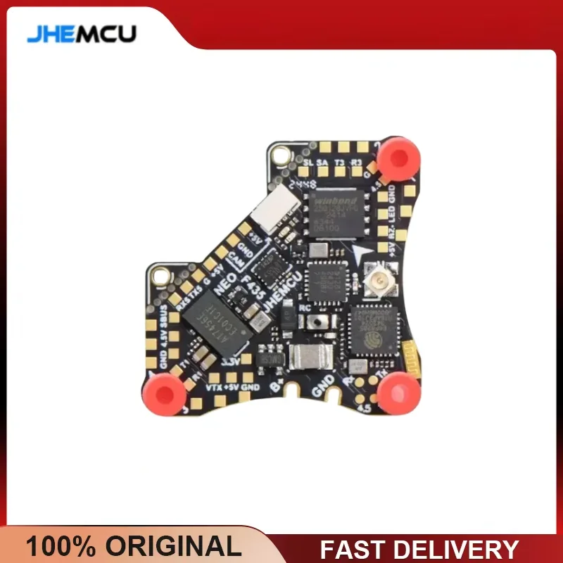 JHEMCU F435 NEO V2 1S AIO FC 5A ESC AT32F435 ICM42688-P 16MB Blackbox 25.5mm Whoop Toothpick Micro FPV Drone