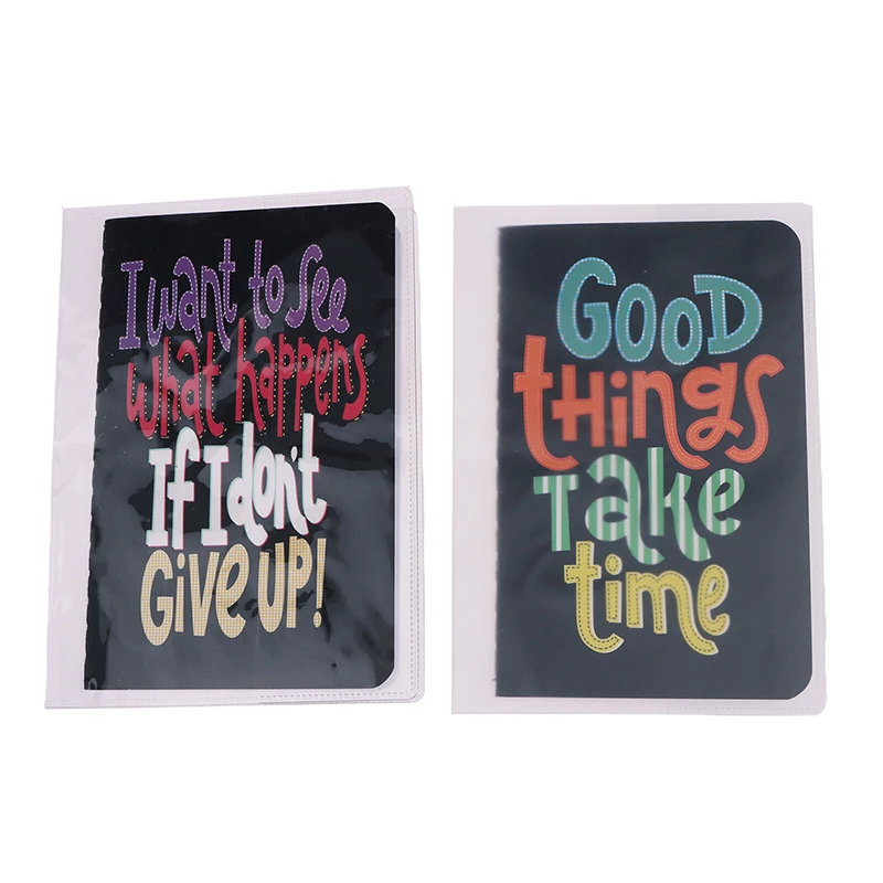 3Pcs Passport Protective Cover Transparent Frosted PVC Material Waterproof Document Case For Passport Wallet Credit Card