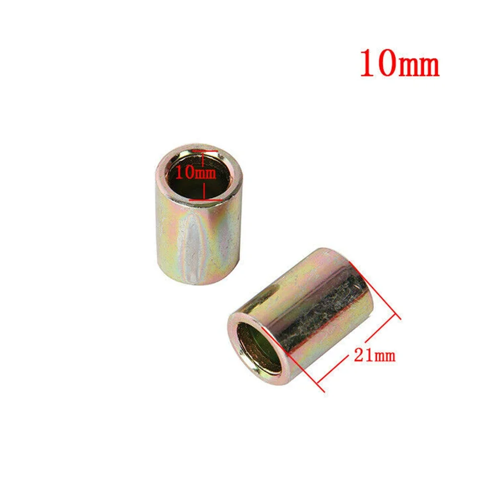 2pcs Motorcycle Rear Shock Absorber Eyelet Bushings Metal Reducer Sleeves 10mm For Most Motorcycle Shock Absorber