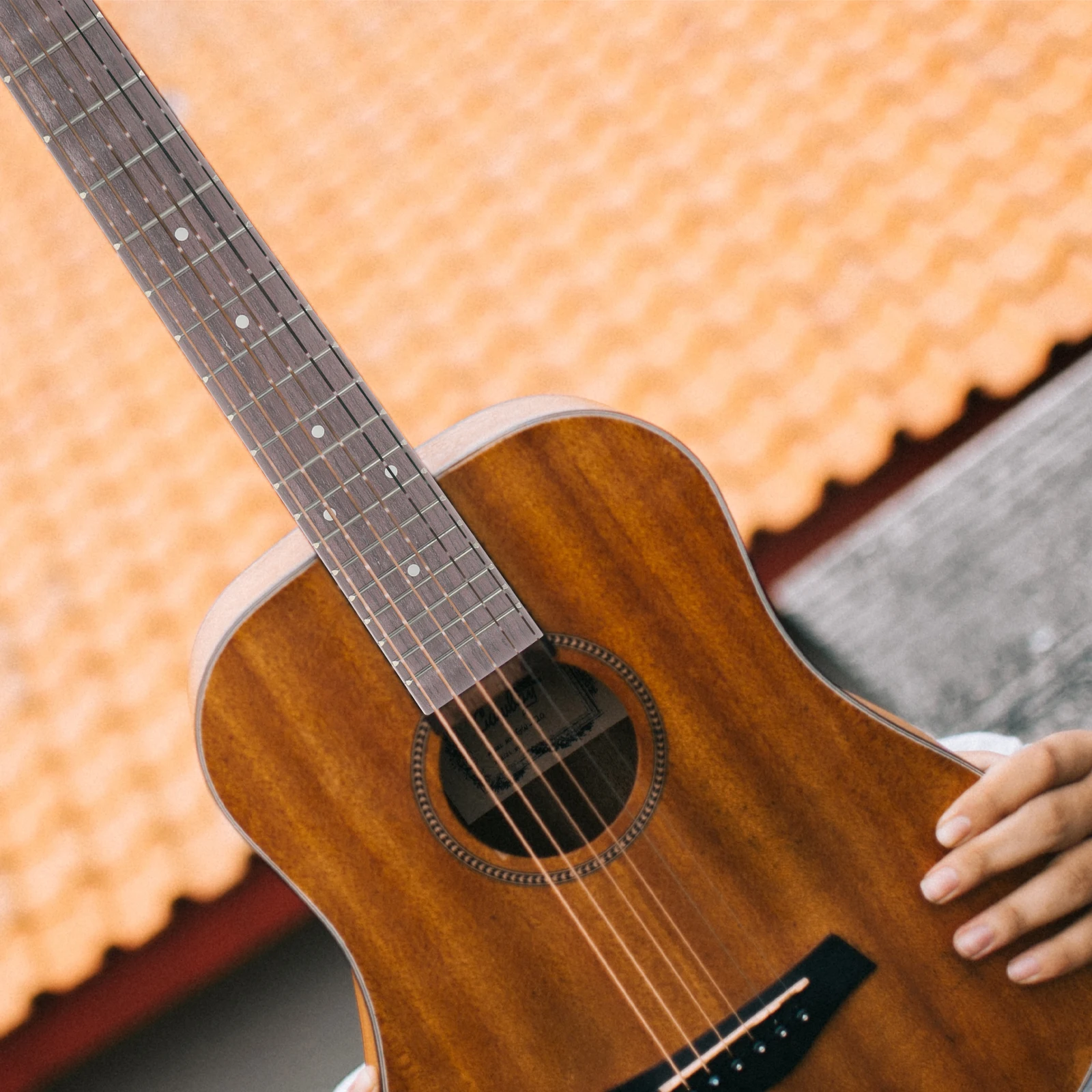 

Ukulele Fingerboard 23 Inch Brown 18 Frets Guitar Supply Replacement Parts Acoustic Wood Plate Accessory
