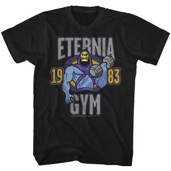 

Masters of the Universe T-Shirt New ETERNIA GYM Mens Black SM - 5XL