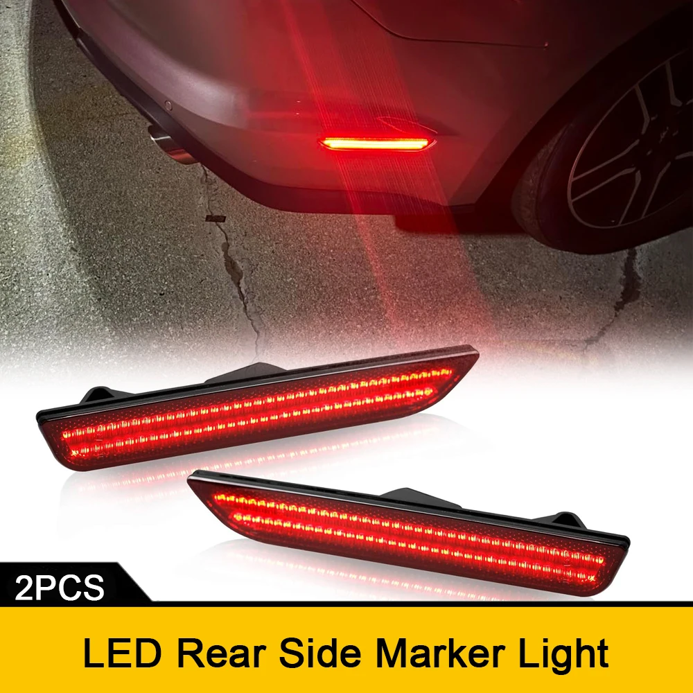 

Car Rear Fender LED Side Marker Light No Error For Ford Mustang 2015-2023 OEM#FR3Z15A201A Reverse Reflector Free Error