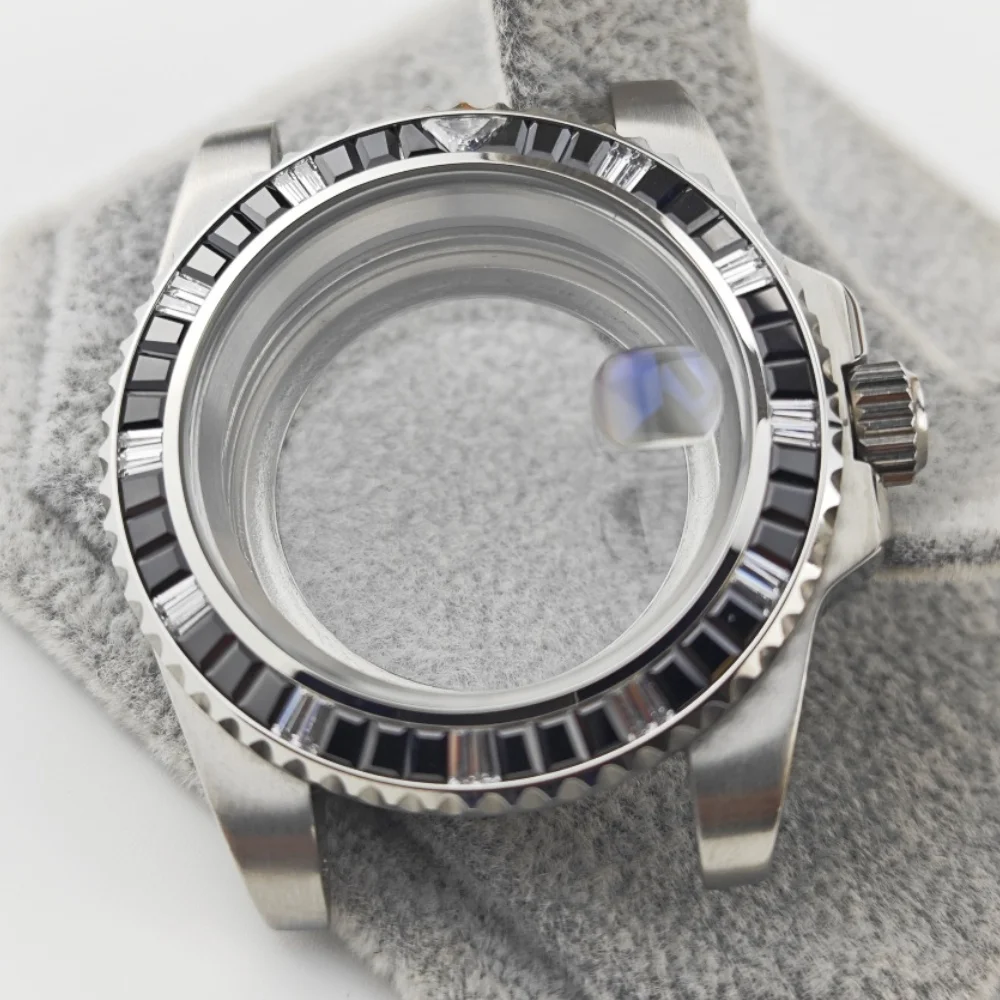 NH35 shell 41mm water ghost shell precision S shell installation NH34 NH38 NH36 diamond inlaid watch modification accessories