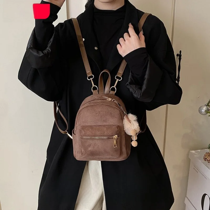 

Fashionable Women's Backpack High Quality Unique Design Handheld Korean Style Student Bag Retro Lightweight Travel Backpack