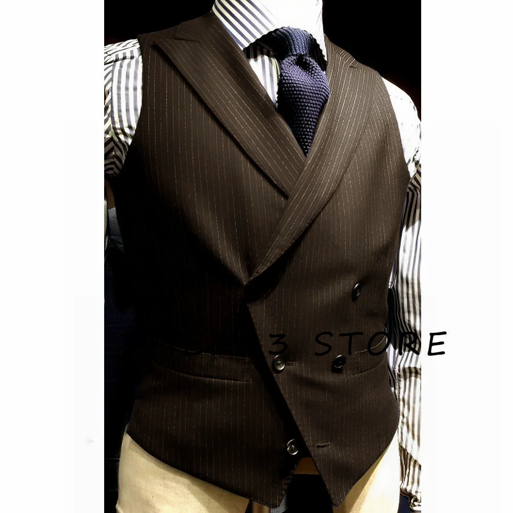 Colete casual sem mangas de negócios masculino, traje formal masculino completo, roupa masculina, Steampunk elegante, novo