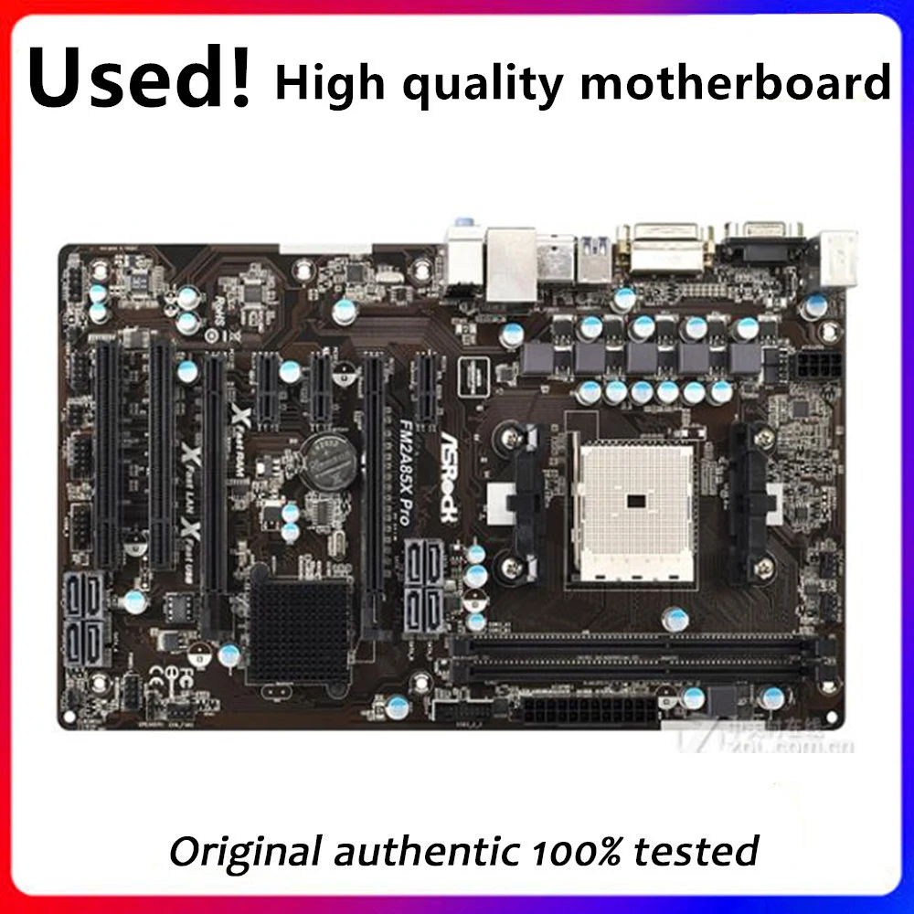 For ASRock FM2A85X Pro Motherboard Socket FM2 DDR3  For AMD A85M A85X Original Desktop Mainboard SATA II Used Mainboard