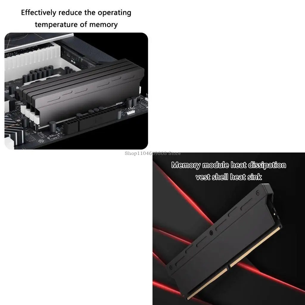 

140x35x9mm Aluminum Heatsink Cooling Fan for DDR5 DDR4 DDR3 Module Prevent