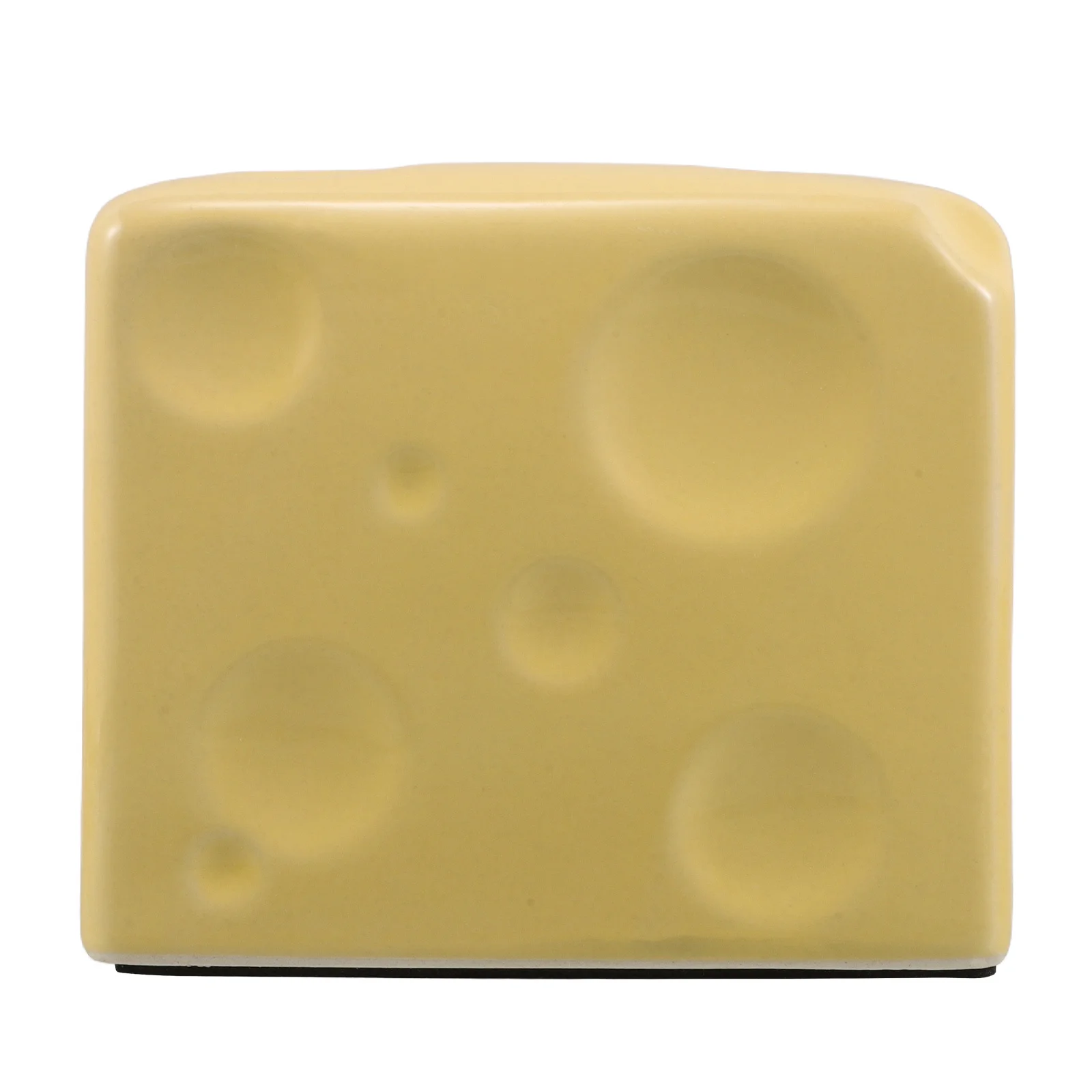 

Ceramic Cheese Piggy Bank - Kawaii Money Saving Challenge Box for Kids and Adults - Break to Open Coin Bank No Bottom Plug