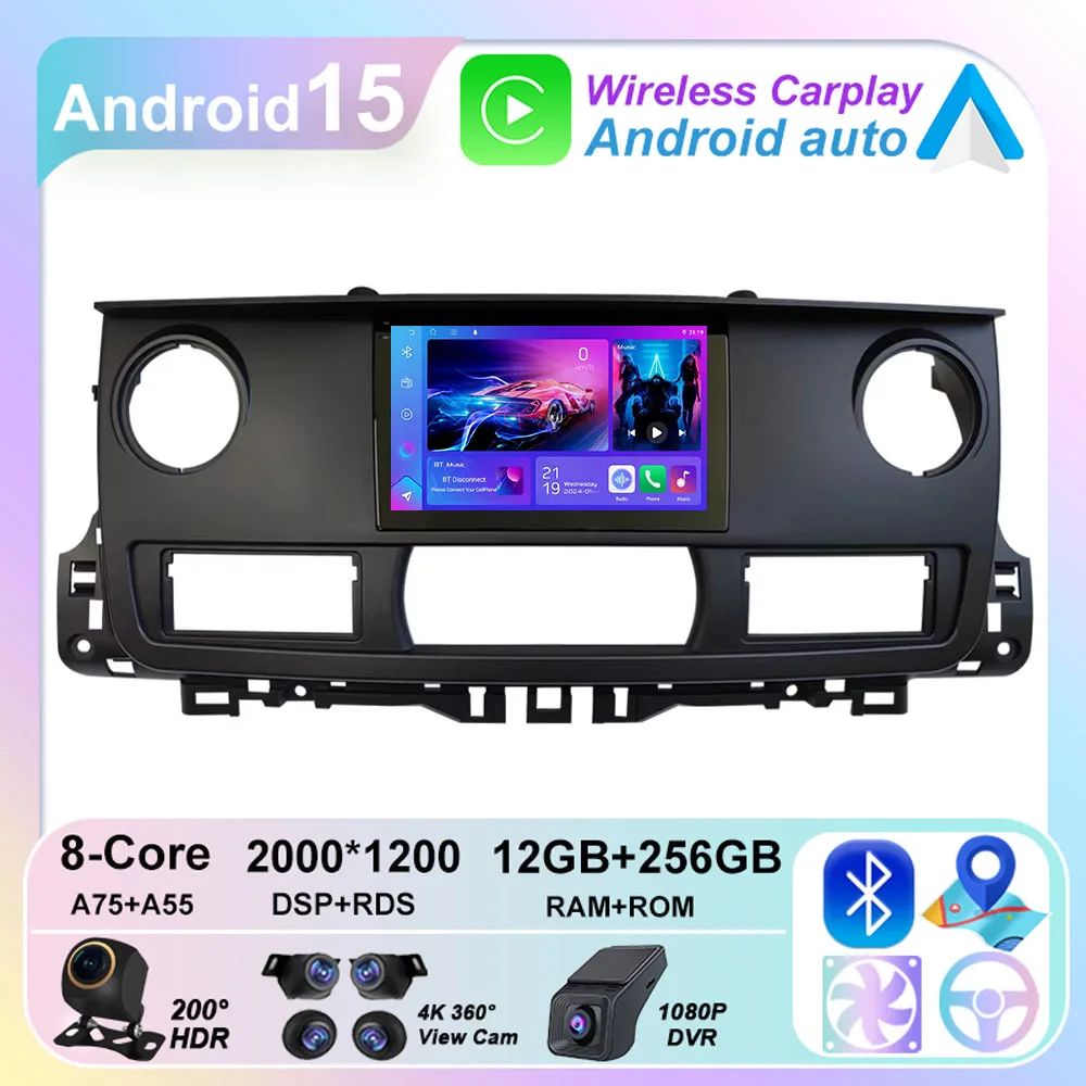Android vídeo carro dvd player para renault master 2003-2011 no 2din multimídia gps no 2din rádio automático carplay unidade principal navegação