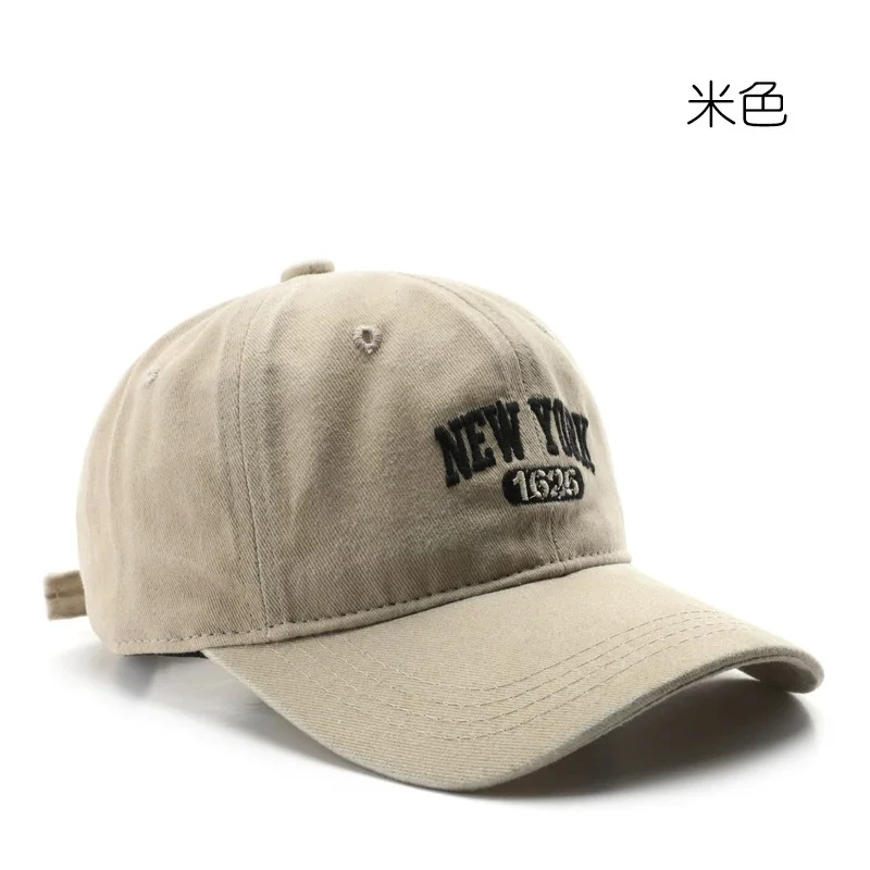 Retro NEW YORK Stickerei Snapback-Mütze für Männer und Frauen Vintage Washed Baseball Caps Frühling Herbst Freizeit Verstellbare Weiche Hüte – Detail 9