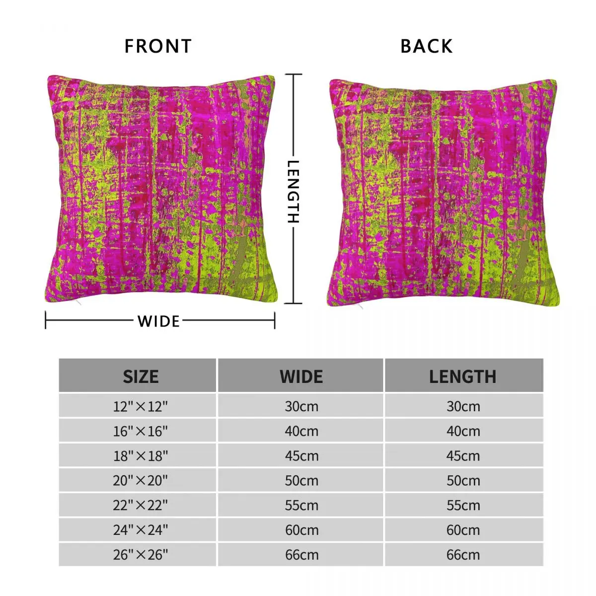 Chartreuse Kiss Square Pillowcase Polyester Linen Velvet Pattern Zip Decorative Throw Pillow Case Sofa Cushion Case
