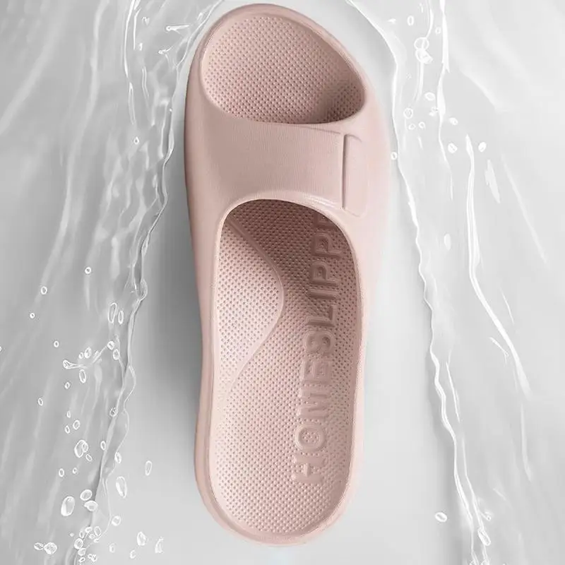 Weichsohlen-Pantoffeln mit Fußgewölbestütze aus EVA für Damen, Sommer, einfarbig, dicke Plattform, Hausschuhe für drinnen, leichte, rutschfeste Pantoffeln für Frauen. – Detail 5