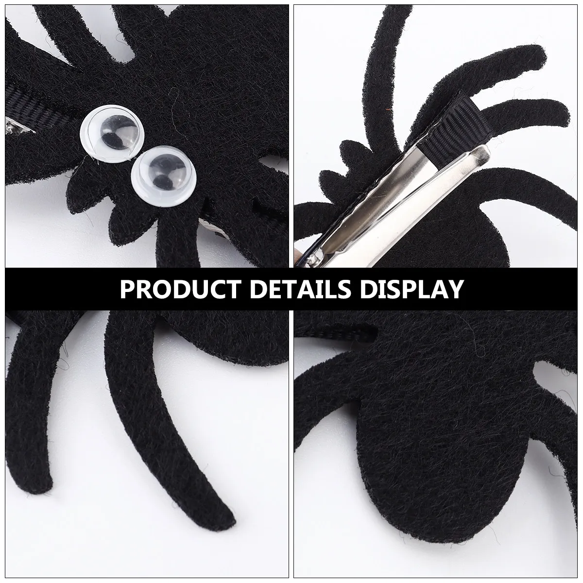 

4Pcs Funny Spider Hair Clip Halloween Headdress for Girls Boys Spider Hairpin Kids Party Props Spooky Festival Hair Decoration