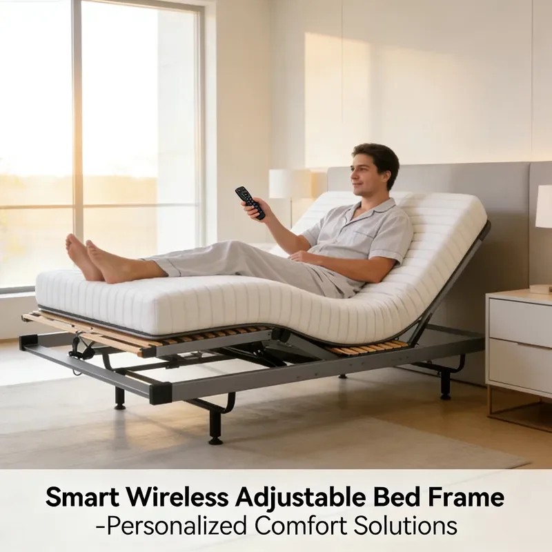 Wholesale German Motor Electric Adjustable King-Size Bed Frame, Multi-Mode Remote Control & Eco-Friendly, Fit for Apartments