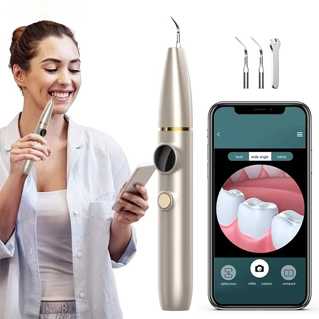 

Household Sonic Denta Tartar Teeth Whitening Calculus Plaque Remover Stain Cleaner Visible Ultrasonic Dentals Cleaner