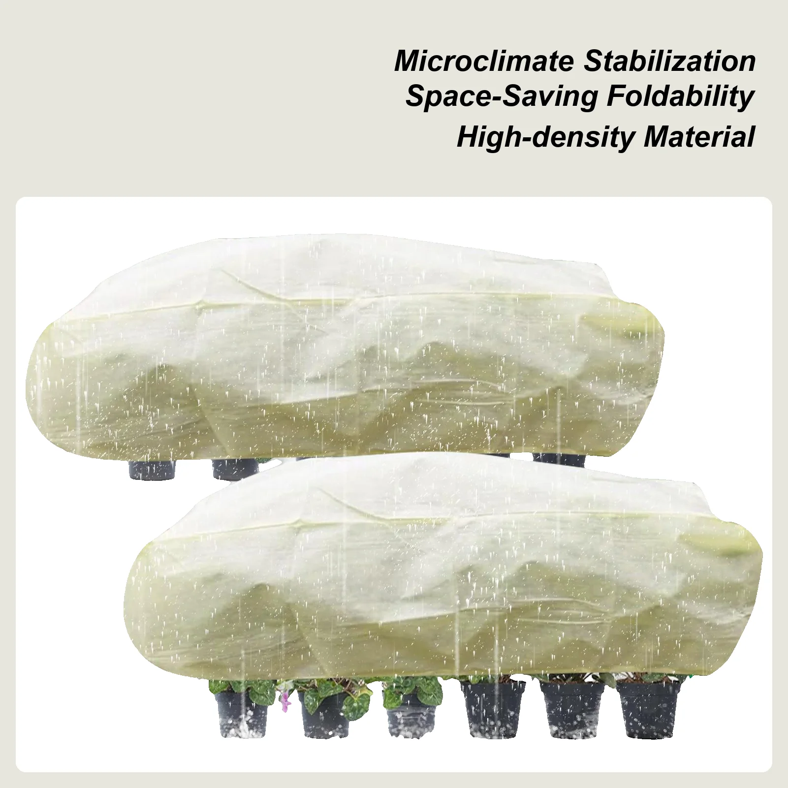 

Raised Garden Cover 2 Pieces Rectangular Plant Protection With Drawstring Cold Weather Plant Protection For Outdoor Garden