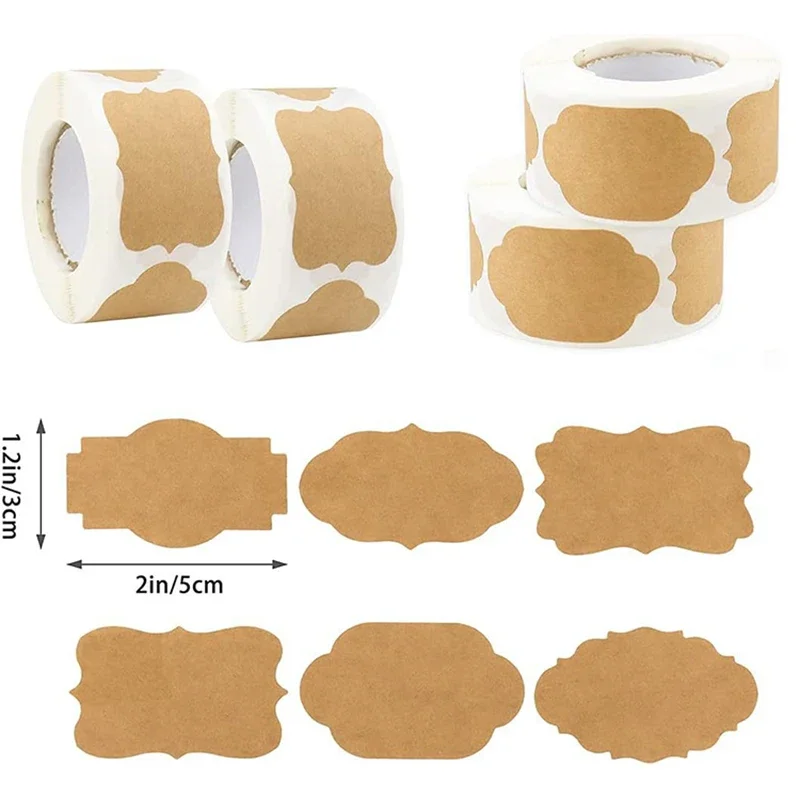 Self-adhesive Labels Spice Jars Stickers Kitchen Labels Special Decorations Vegetable Storage Stickers PTZ004