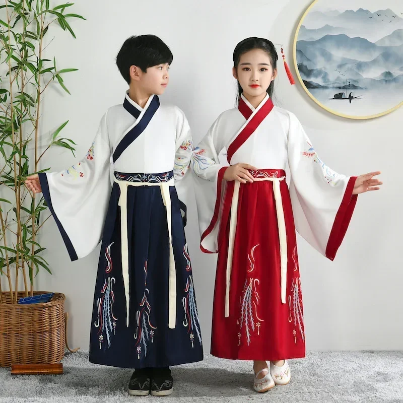 new-children's-ancient-costume-hanfu-performance-costume-traditional-chinese-boys-and-girls-performance-costume