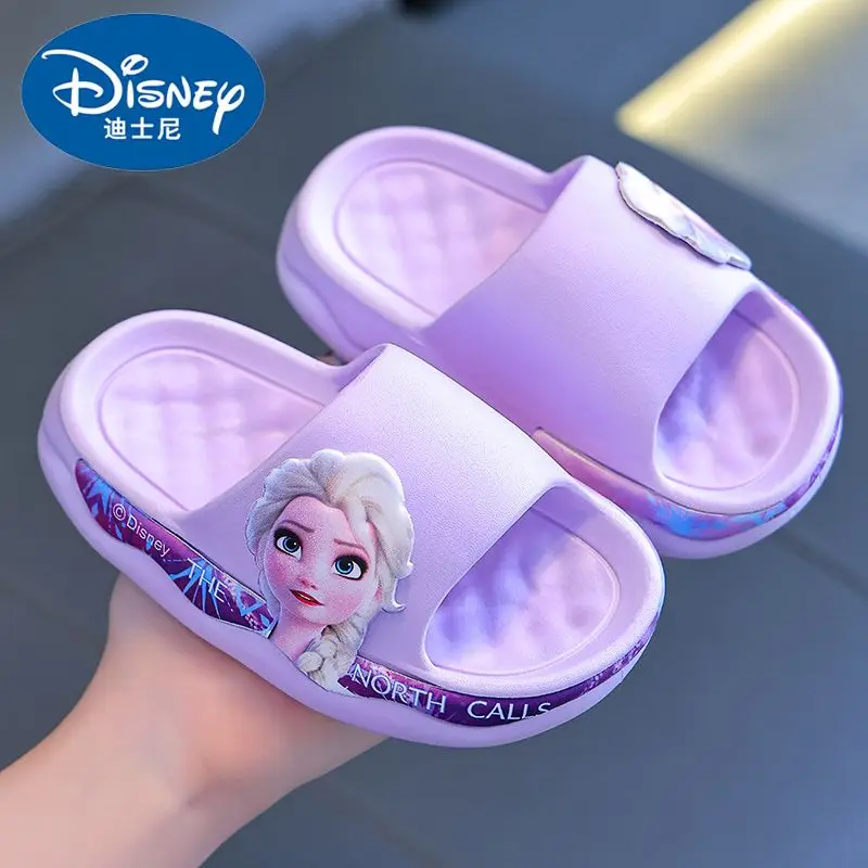 Pantofole per ragazze estive Disney Princess Elsa pantofole da bagno per interni con suola morbida antiscivolo per pantofole per bambini sandali per