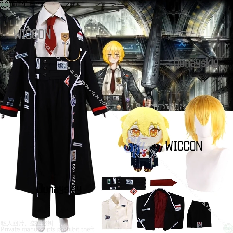 متجر Willow Cos Store Lim Cosplay DonQuixote زي فاسق وسيم JK DK أصفر قصير باروكات ربطة عنق سروال الهالوين