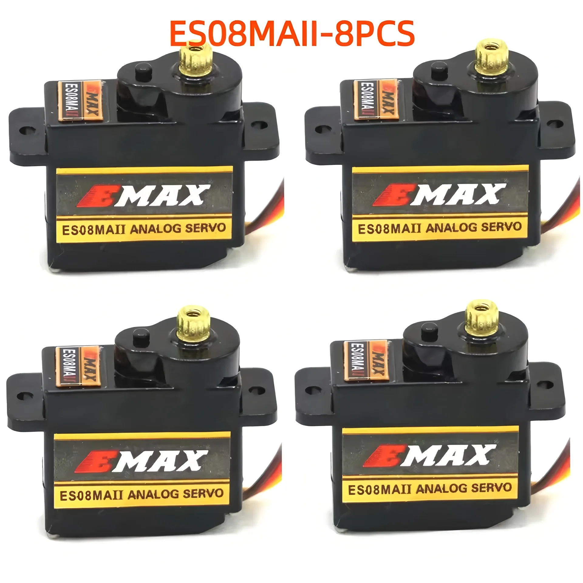 EMAX ES08MA ES08MAII 12g Mini Metal Gear Analog Servo for Rc Hobbies Car Boat Helicopter Airplane Rc Robot
