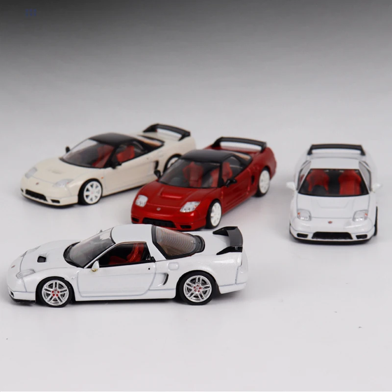 Diecast Original 1:64 Scale Honda NSX-R NA2 HJ Sports Car Simulation Alloy Car Model Static Display Collectible Gift Souvenir