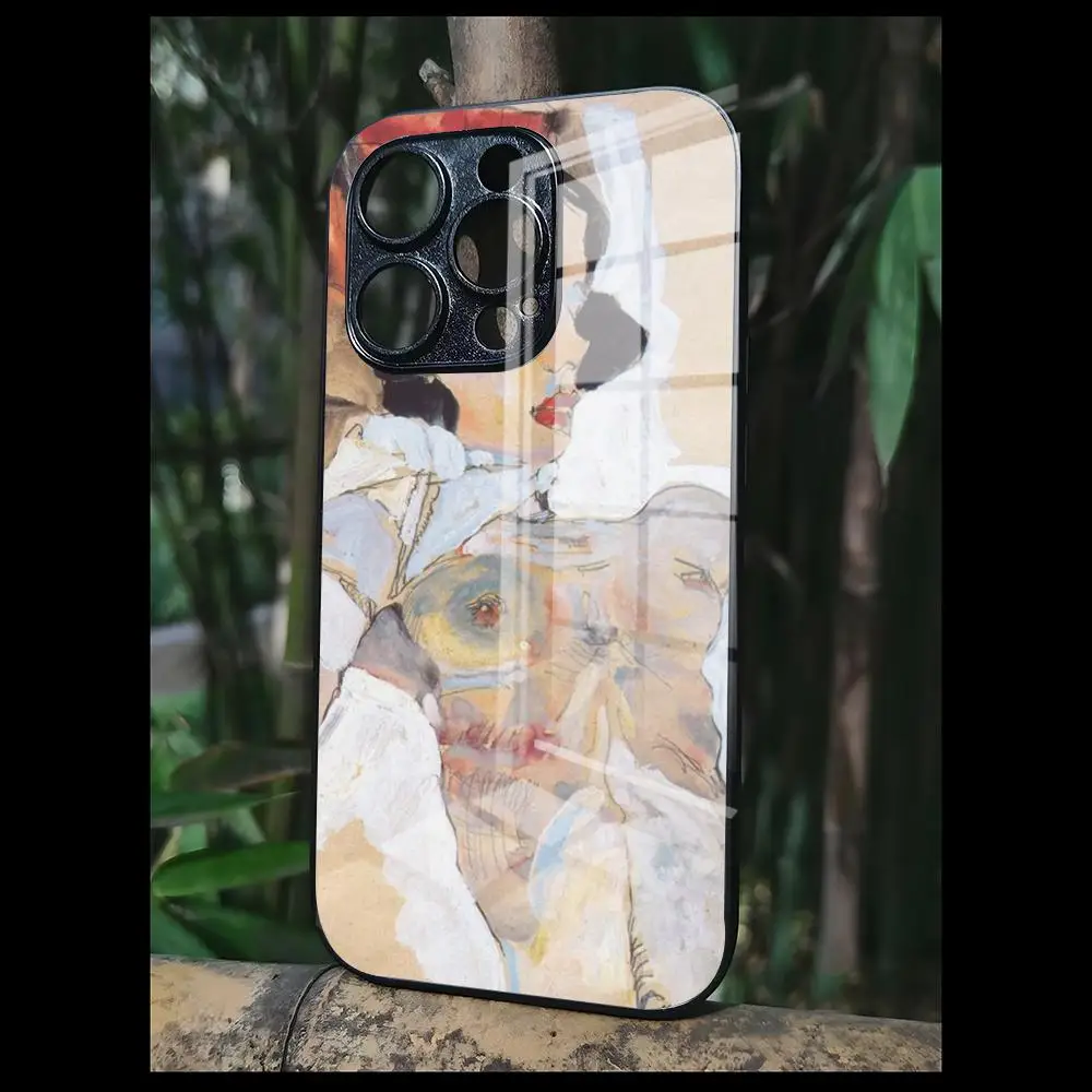 Egon Schiele Phone Case For OPPO A 55 54 One Plus 8T 92s A93s A94 95 8 9 7 Pro FindX3 X5PRO RENO4 RENO7 Reno4se 5F 6Z Glass Cove