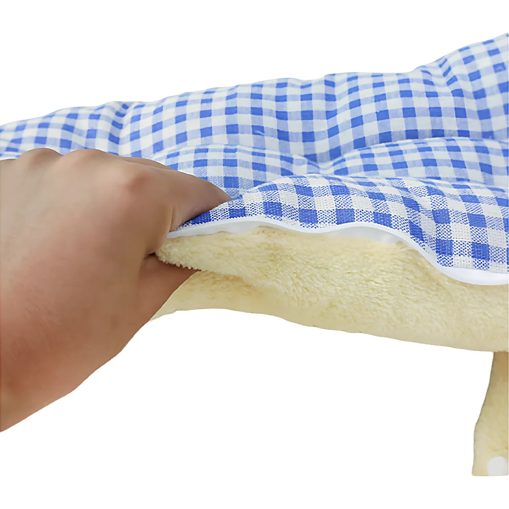 بيت القطط المعزول للشتاء - سرير مغلق مع حصيرة صوف القطب الشمالي القابلة للإزالة وتقنية التسخين الذاتي، سرير مقاوم للماء للكلاب/القطط