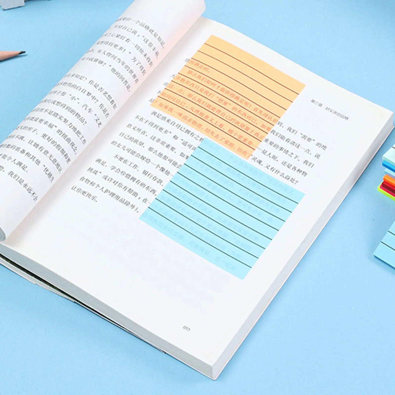 Translucent Waterproof Memo Pads Portable Removable Adhesive Note Pads for Office Home Daily Use Schedule Reminder