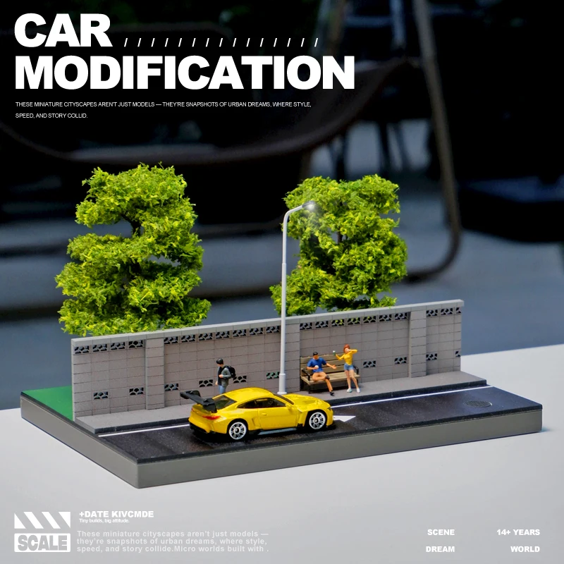 Collector 1/64 A Scene with Illuminated Assembly Ornaments At The