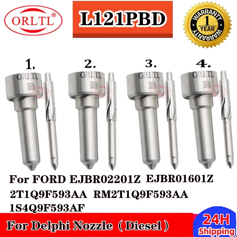 

4 шт. сопло ORLTL L121PBD L121PBC EJBR02201Z EJBR01302Z EJBR01601Z инжектор Common Rail для Delphi FORD
