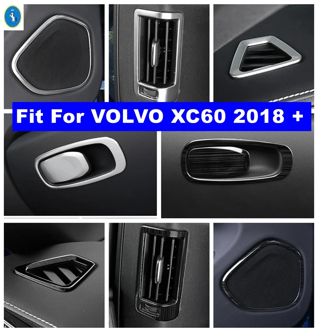 

Car Door Speaker / Pillar B Air AC Outlet Vent / Glove Storage Box Decor Frame Accessories Cover Trim For VOLVO XC60 2018 - 2024