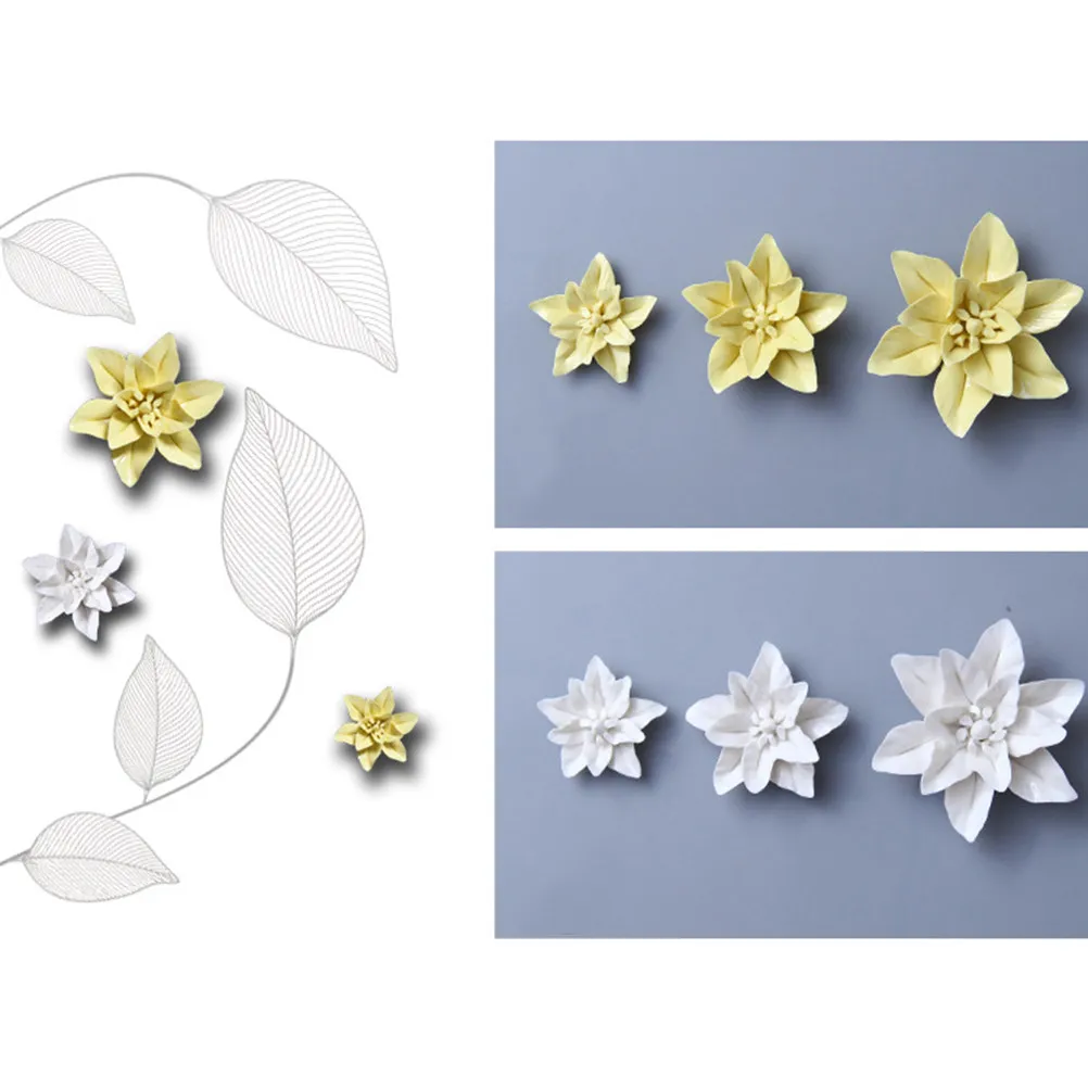 Ceramic Decor Artistic Wall Flowers Decoration Hanging Sculpture Artificial for Arts