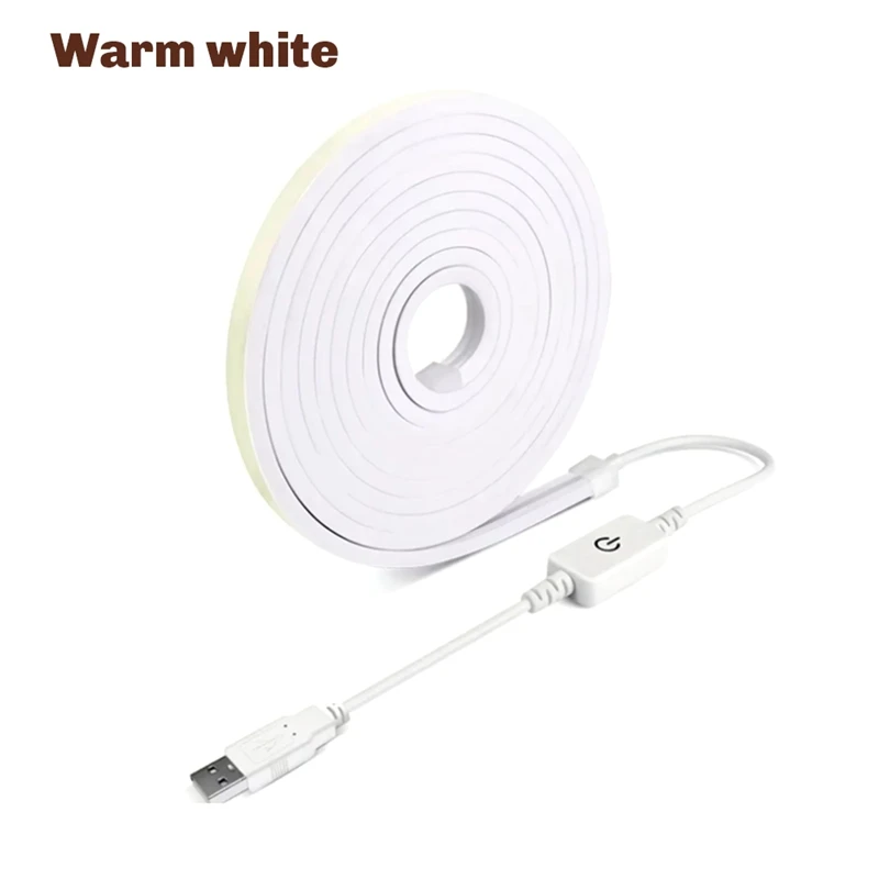 MAKE-2M usb 5v inteligente luzes de tira néon sensor toque regulável lâmpada led à prova dwaterproof água luz flexível para casa sala cozinha decoração