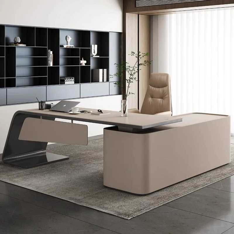 Italian minimalist corner desk home study desktop computer desk premium sense