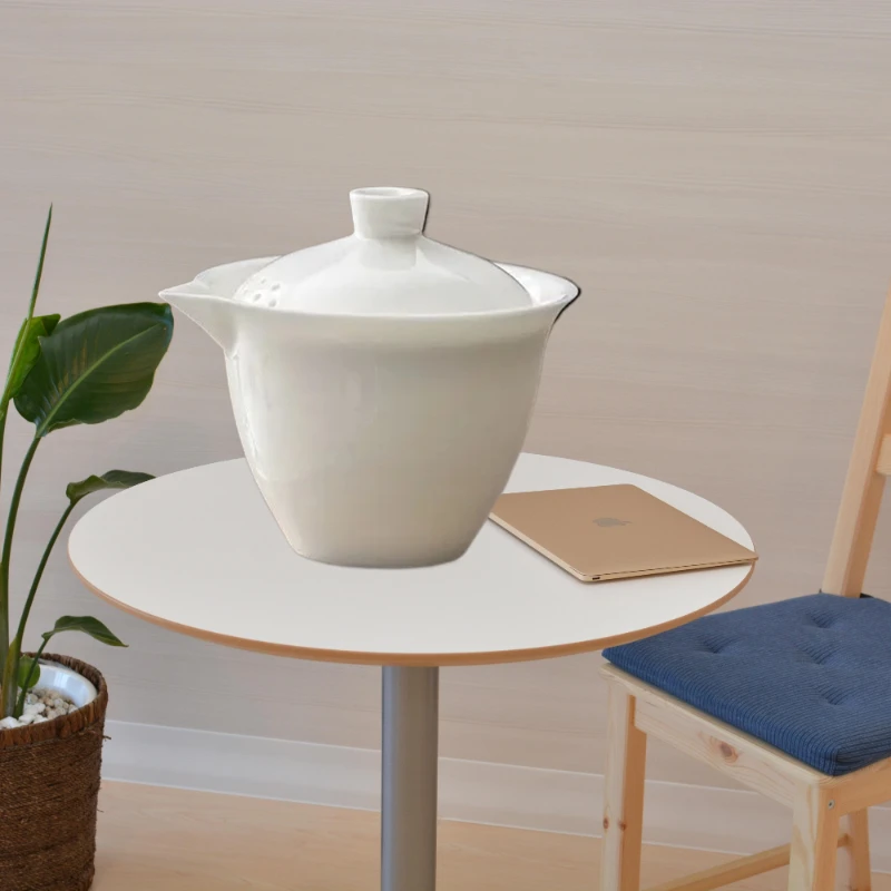 

Kung Fu Tea Set - Dehua Raw Mineral Sheep Fat Jade White Porcelain Quick Tea Cup