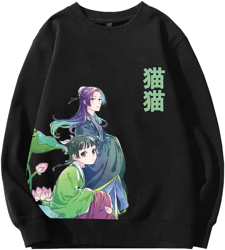 Anime Sweatshirt Maomao Pullover 3D Cartoon Print Jinshi Hoodie Maomao/Jinshi Casual Daily Kostüm Sweatshirt
