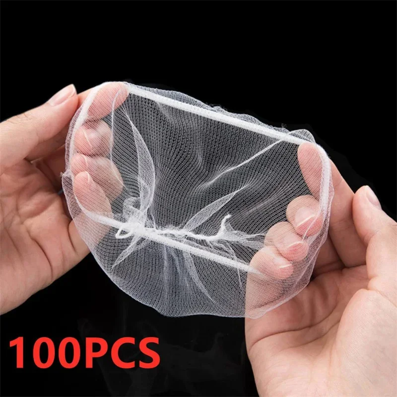 Disposable Fine Mesh Sink Strainer Bags Elastic Drain Filter for Kitchen Bathroom Hair Food Waste Anti-Clog Tool-filter screen