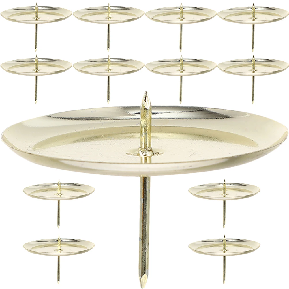 

20 Pcs Holder Metal Tea Light Iron Holder For Table Iron Desk Ornament Fixing Stand Modern Decor