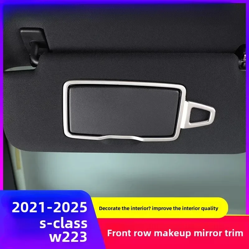 

Для Mercedes-Benz 2021-2025 W223 S-Class товары для интерьера S400L 450S480L модифицированное зеркало для макияжа внутренняя декоративная полоса