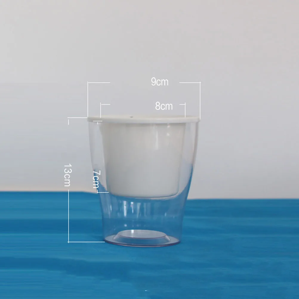 

Resin Flower Pot Self Watering Planter Automatic Absorbent Storage Pots for Plants Green Dill Transparent Diamond Gardening