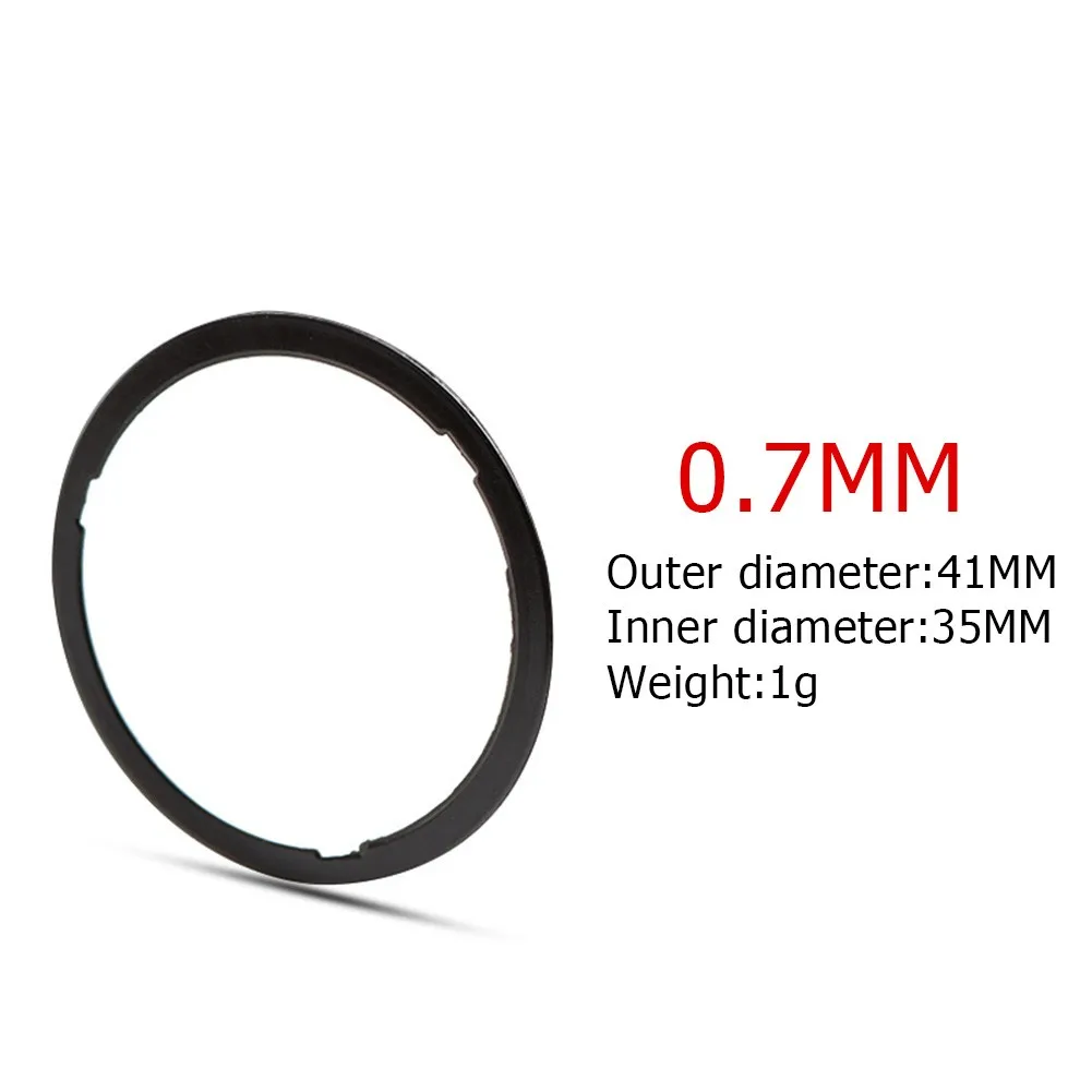 Bottom Bracket Spacer Bike Hub Washer 0.7/1.8/ 2.5mm Bike Hub Washers in Black Color for Customizable Fit 1pcs