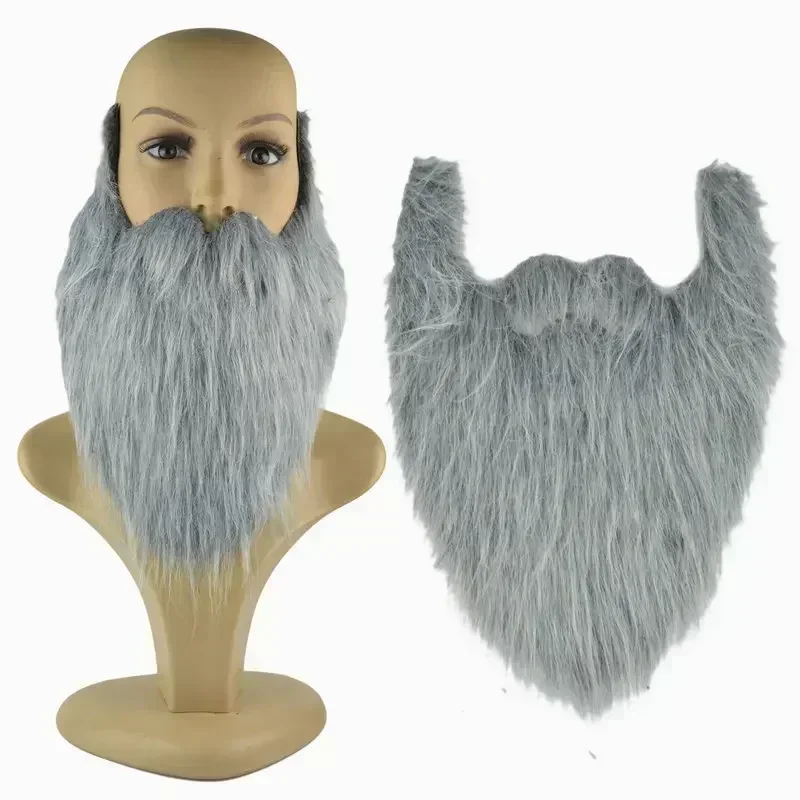 Robe de Barrage de Barbe du Père Noël pour Adulte, Fausse Barbe, Longue Peluche, Sourcils, Moustache, Cosplay, Accessoires de ixde Noël
