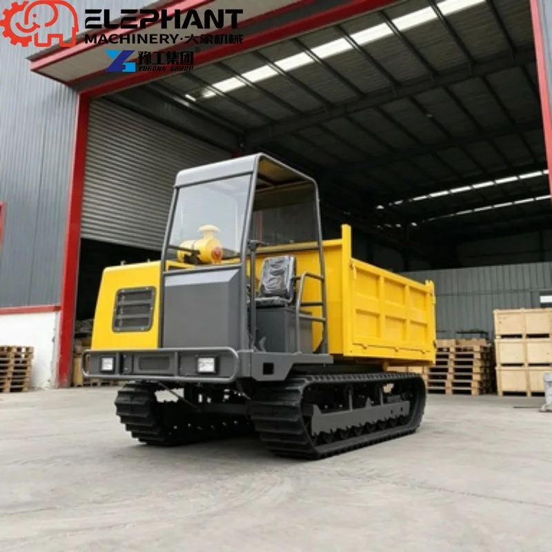 Tracked Transporter 1Ton Anti‑shake Crawler Vehicle Stable Working During Heavy‑load Mountain Transportation Tasks