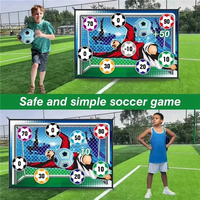 B93B-2X Soccer Game Mat Set Outdoor Indoor Soccer Multiplayer Competitive Soccer Games Children Football Training