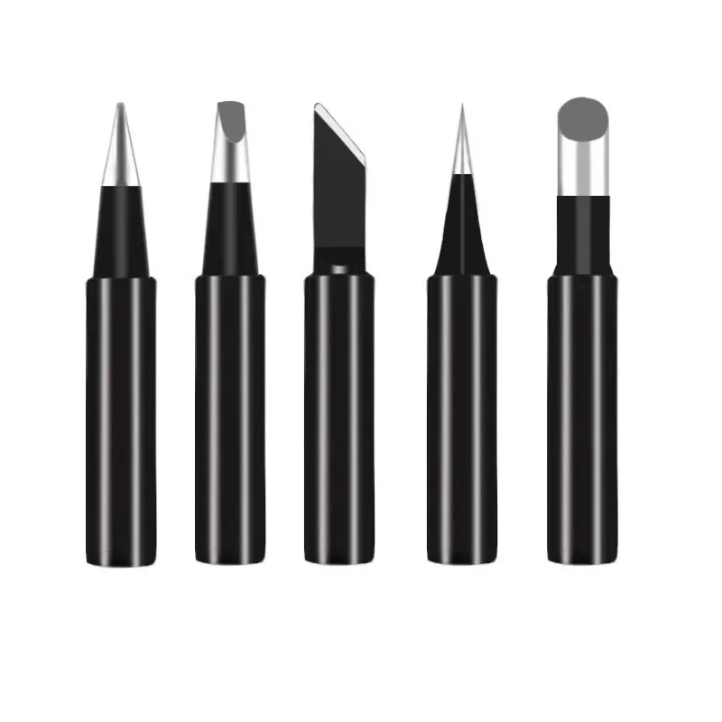5pcs I+B+K+2.4D+3C Soldering Iron Pure Copper 900M Soldering Iron Head Set Inside Hot Bare Copper Electric Soldering Iron Tip