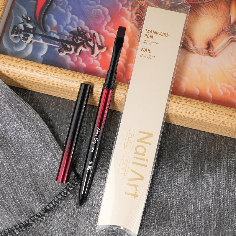 Nieuwe 1/13 stks Nail Art Brush Set Zwart Rood Metalen Handvat Acryl UV Gel Polish Kristal Acryl Nagel tekengereedschappen Hoge Kwaliteit