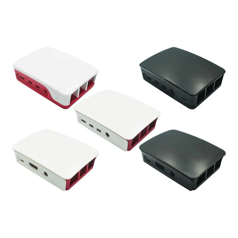 

1~50Pcs Compatible Raspberry Pie Raspberry Pi Suitable for 3rd/4th Generation B-shaped Shell Case Red and White Box