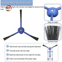 AEE3-Replacement Part Accessories For Eufy Robovac X8 Hybrid Series Robot Vacuum Cleaner Side Brush HEPA Filters